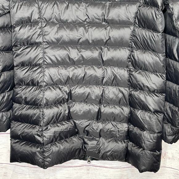 Eddie Bauer Black Puffer Down Filled Full Zipper Warm Jacket Coat Size Medium - Picture 8 of 10